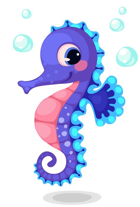 cartoon seahorse